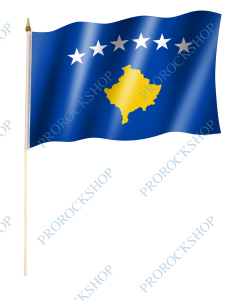 vlajka na tyči Kosovo