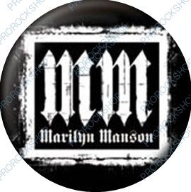 placka, odznak Marilyn Manson - logo II