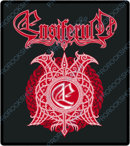 nášivka na záda, zádovka Ensiferum - red logo