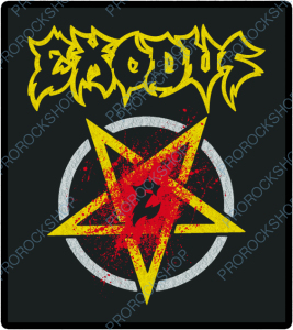 nášivka na záda, zádovka Exodus - pentagram