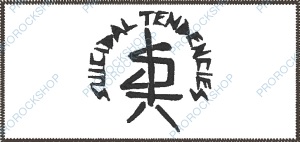 bílá nášivka Suicidal Tendencies - logo