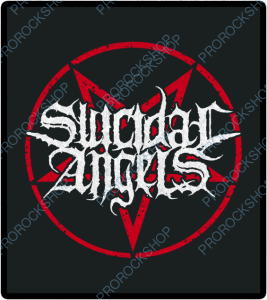 nášivka na záda, zádovka Suicidal Angels - pentagram