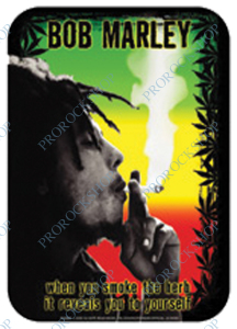 samolepka Bob Marley - rasta smoke