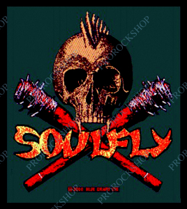 nášivka Soulfly - Skull And Clubs