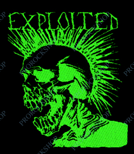 nášivka The Exploited - Green Skull