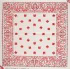 šátek bandana paisley, červený vzor