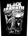 nášivka na záda Black Sabbath - Never Say Die