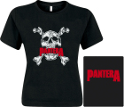 dámské triko Pantera - skull, logo