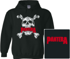 mikina s kapucí Pantera - skull, logo